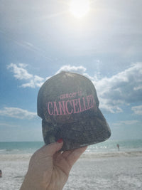 CANCELLED HAT - CAMO/PINK