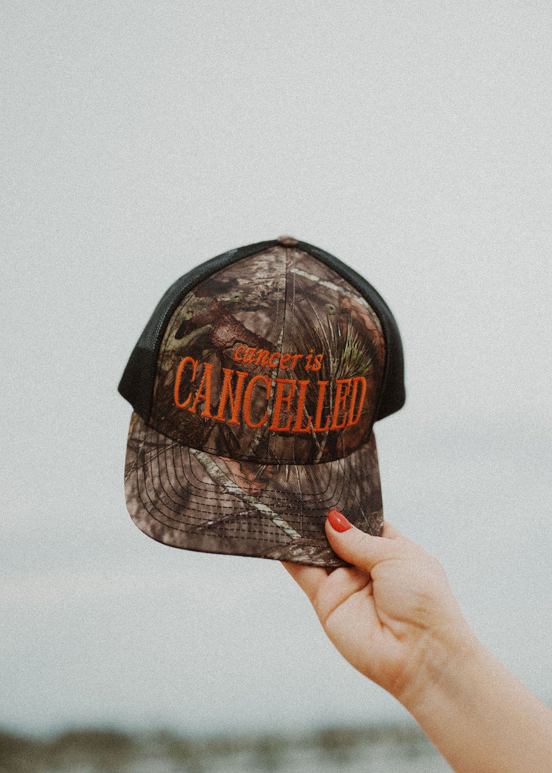 CANCELLED HAT - CAMO/ORANGE