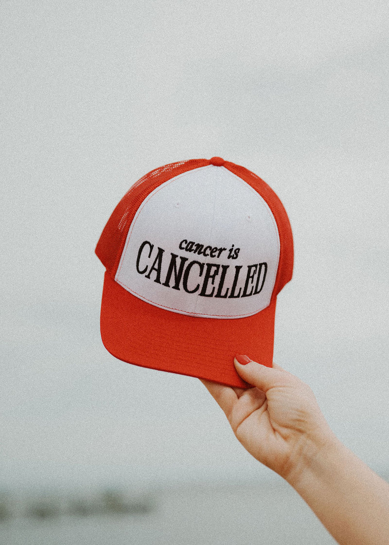 CANCELLED HAT - RED/WHITE